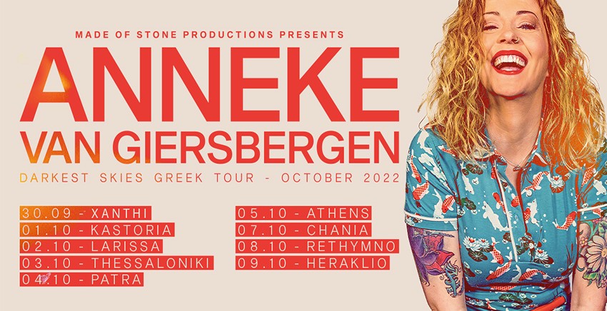 Anneke Van Giersbergen | Darkest Skies - Greek Tour Οκτώβριος 2022